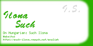 ilona such business card